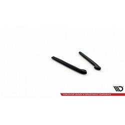 Maxton - Lames De Pare-Chocs Arrière Latérales Ford Mustang Mk5 Facelift Noir Brillant