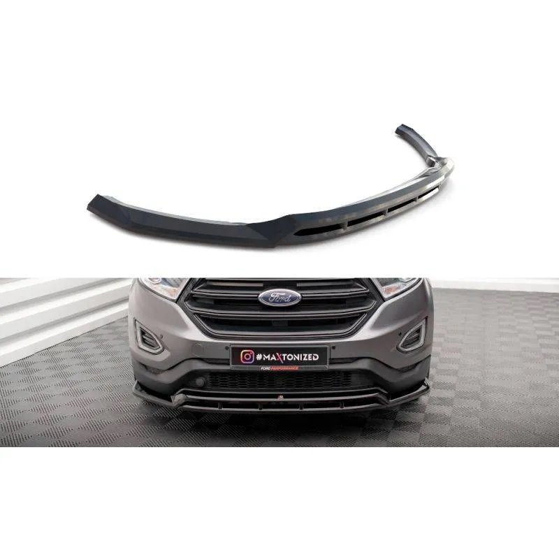 Maxton - Lame Du Pare-Chocs Avant Ford Edge Mk2 Noir Brillant