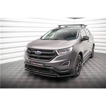 Maxton - Lame Du Pare-Chocs Avant Ford Edge Mk2 Noir Brillant