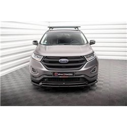Maxton - Lame Du Pare-Chocs Avant Ford Edge Mk2 Noir Brillant