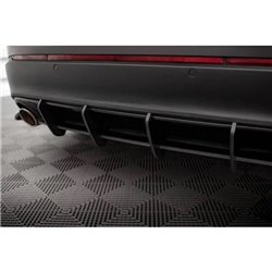 Maxton - Street Pro Central Diffuseur Arriere Ford Edge Mk2 Noir-Rouge