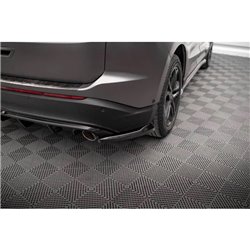 Maxton - Lames De Pare-Chocs Arrière Latérales V.2 Ford Edge Mk2 Noir Brillant
