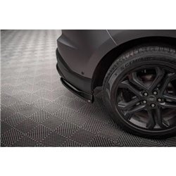 Maxton - Lames De Pare-Chocs Arrière Latérales V.2 Ford Edge Mk2 Noir Brillant