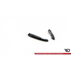 Maxton - Lames De Pare-Chocs Arrière Latérales V.2 Ford Edge Mk2 Noir Brillant