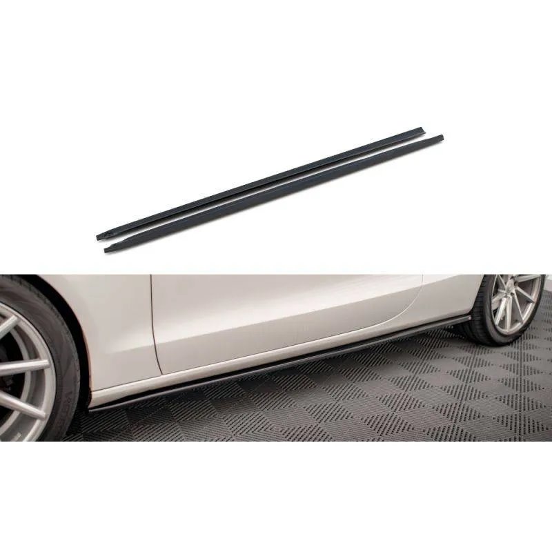 Maxton - Rajouts Des Bas De Caisse V.2 Audi A5 / A5 S-Line / S5 Coupe 8T Noir Brillant