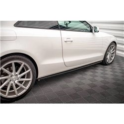 Maxton - Rajouts Des Bas De Caisse V.2 Audi A5 / A5 S-Line / S5 Coupe 8T Noir Brillant
