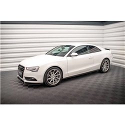 Maxton - Rajouts Des Bas De Caisse V.2 Audi A5 / A5 S-Line / S5 Coupe 8T Noir Brillant