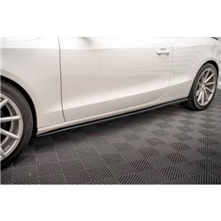 Maxton - Rajouts Des Bas De Caisse V.2 Audi A5 / A5 S-Line / S5 Coupe 8T Noir Brillant