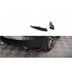 Maxton - Lames De Pare-Chocs Arrière Latérales Jaguar F-Type Mk1 Facelift Noir Brillant