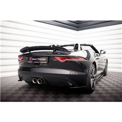 Maxton - Lames De Pare-Chocs Arrière Latérales Jaguar F-Type Mk1 Facelift Noir Brillant