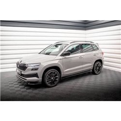 Maxton - Rajouts Des Bas De Caisse Skoda Karoq Sportline Mk1 Noir Brillant