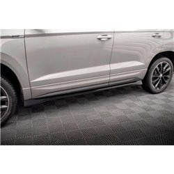 Maxton - Rajouts Des Bas De Caisse Skoda Karoq Sportline Mk1 Noir Brillant