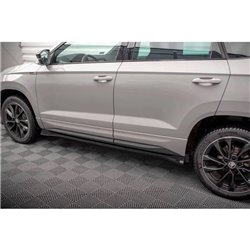 Maxton - Rajouts Des Bas De Caisse Skoda Karoq Sportline Mk1 Noir Brillant
