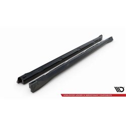 Maxton - Rajouts Des Bas De Caisse Skoda Karoq Sportline Mk1 Noir Brillant