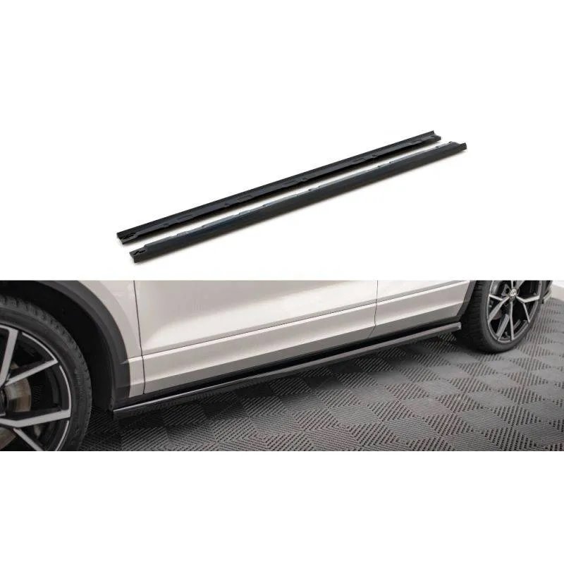 Maxton - Rajouts Des Bas De Caisse Volkswagen T-Roc R / R-Line Mk1 Noir Brillant