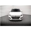 Maxton - Lame Du Pare-Chocs Avant V.1 Hyundai I20 Mk2 Facelift Noir Brillant