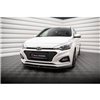 Maxton - Lame Du Pare-Chocs Avant V.1 Hyundai I20 Mk2 Facelift Noir Brillant