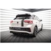 Maxton - Arriere Lame (avec une barre verticale) Volkswagen T-Roc R / R-Line Mk1 Facelift Noir Brillant