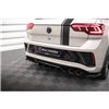 Maxton - Arriere Lame (avec une barre verticale) Volkswagen T-Roc R / R-Line Mk1 Facelift Noir Brillant