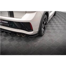 Maxton - Lames De Pare-Chocs Arrière Latérales Volkswagen T-Roc R / R-Line Mk1 Facelift Noir Brillant
