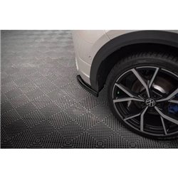 Maxton - Lames De Pare-Chocs Arrière Latérales Volkswagen T-Roc R / R-Line Mk1 Facelift Noir Brillant