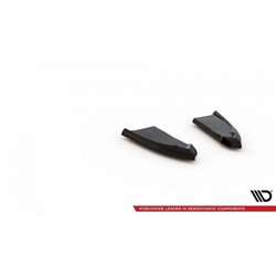 Maxton - Lames De Pare-Chocs Arrière Latérales Volkswagen T-Roc R / R-Line Mk1 Facelift Noir Brillant