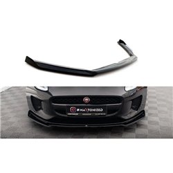 Maxton - Lame Du Pare-Chocs Avant V.2 Jaguar F-Type Mk1 Facelift Noir Brillant