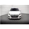 Maxton - Lame Du Pare-Chocs Avant V.2 Hyundai I20 Mk2 Facelift Noir Brillant