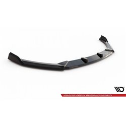 Maxton - Lame Du Pare-Chocs Avant V.2 Hyundai I20 Mk2 Facelift Noir Brillant