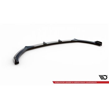 Maxton - Lame Du Pare-Chocs Avant V.2 Hyundai I20 Mk2 Facelift Noir Brillant