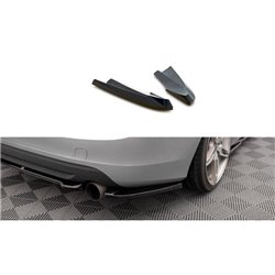 Maxton - Lames De Pare-Chocs Arrière Latérales Volvo S60 R-Design Mk2 Noir Brillant