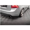 Maxton - Lames De Pare-Chocs Arrière Latérales Volvo S60 R-Design Mk2 Noir Brillant