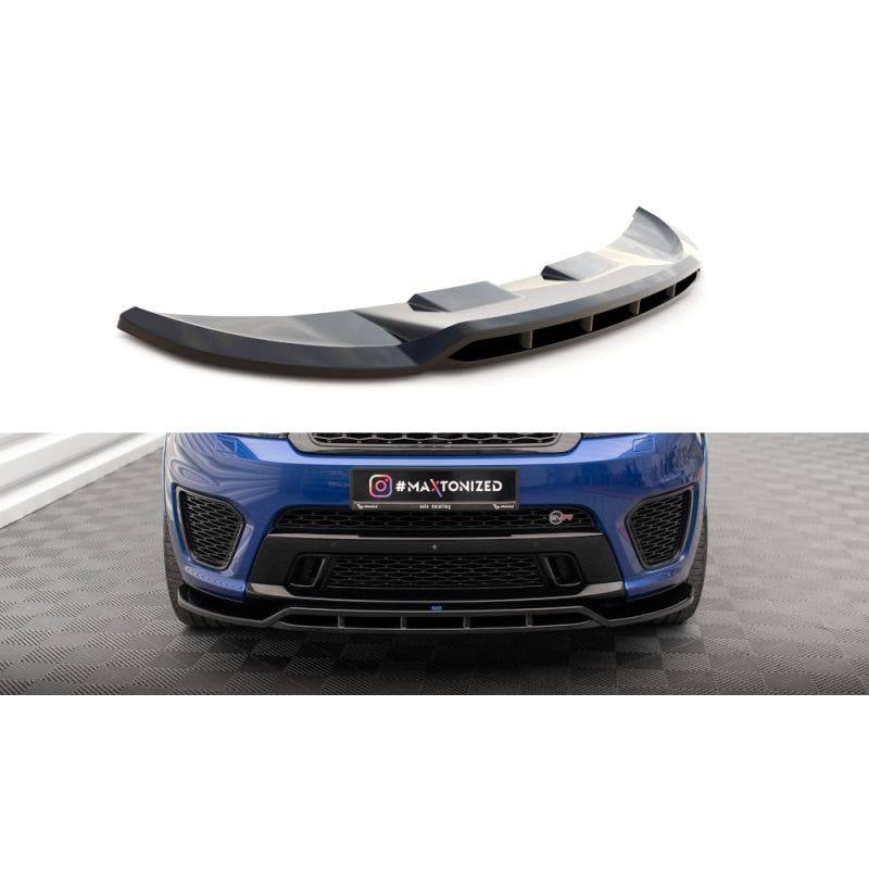 Maxton - Lame Du Pare-Chocs Avant V.2 Land Rover Range Rover Sport SVR Mk2 Noir Brillant