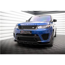 Maxton - Lame Du Pare-Chocs Avant V.2 Land Rover Range Rover Sport SVR Mk2 Noir Brillant
