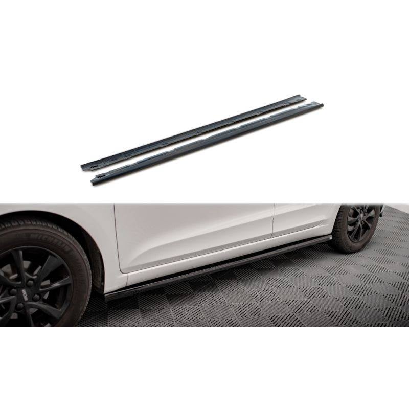 Maxton - Rajouts Des Bas De Caisse Hyundai I20 Mk2 Facelift Noir Brillant