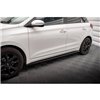 Maxton - Rajouts Des Bas De Caisse Hyundai I20 Mk2 Facelift Noir Brillant