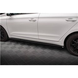 Maxton - Rajouts Des Bas De Caisse Hyundai I20 Mk2 Facelift Noir Brillant