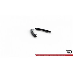 Maxton - Lames De Pare-Chocs Arrière Latérales Mazda 3 Mk3 Noir Brillant