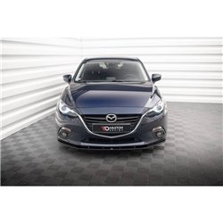 Maxton - Lame Du Pare-Chocs Avant Mazda 3 Mk3 Noir Brillant