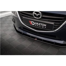 Maxton - Lame Du Pare-Chocs Avant Mazda 3 Mk3 Noir Brillant