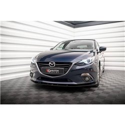 Maxton - Lame Du Pare-Chocs Avant Mazda 3 Mk3 Noir Brillant