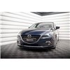Maxton - Lame Du Pare-Chocs Avant Mazda 3 Mk3 Noir Brillant