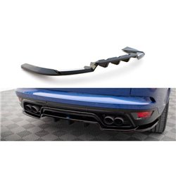 Maxton - Arriere Splitter (avec une barre verticale) Land Rover Range Rover Sport SVR Mk2 Noir Brillant