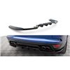 Maxton - Arriere Splitter (avec une barre verticale) Land Rover Range Rover Sport SVR Mk2 Noir Brillant