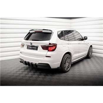 Maxton - Street Pro Central Diffuseur Arriere BMW X3 M-Pack F25 Noir