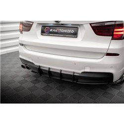 Maxton - Street Pro Central Diffuseur Arriere BMW X3 M-Pack F25 Noir