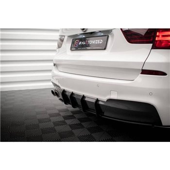 Maxton - Street Pro Central Diffuseur Arriere BMW X3 M-Pack F25 Noir