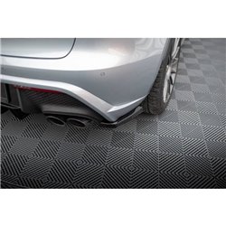 Maxton - Lames De Pare-Chocs Arrière Latérales Porsche Macan Mk1 Facelift 2 Noir Brillant