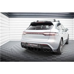 Maxton - Lames De Pare-Chocs Arrière Latérales Porsche Macan Mk1 Facelift 2 Noir Brillant