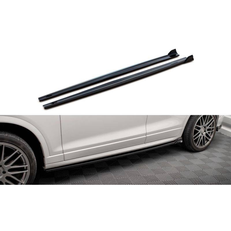 Maxton - Rajouts Des Bas De Caisse BMW X3 M-Pack F25 Noir Brillant